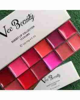VEE BEAUTY SUNSET LIP COLLECTION 12 COLORS