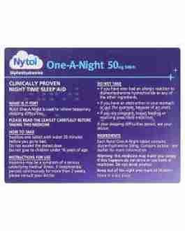 NYTOL ONE-A-NIGHT 50MG X20