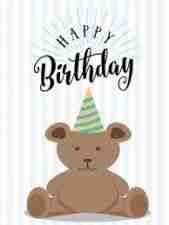 Happy Birthday Card [Bear On Cover]