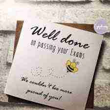 Well Done On Passing Your Exams Card