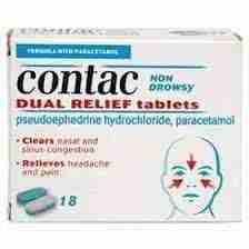 Contac Non Drowsy Dual Relief Tablets